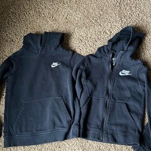 Nike boys hoodies (2) size small
